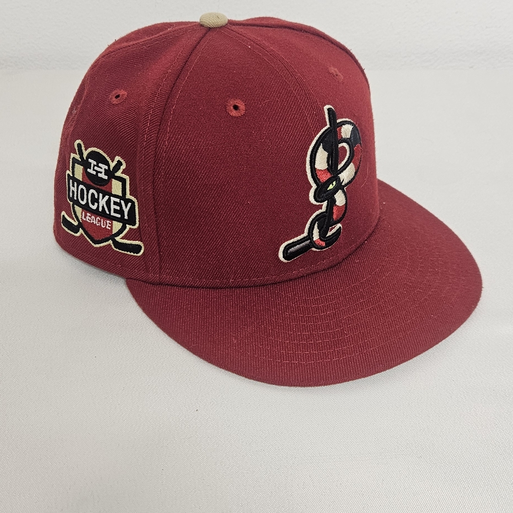 HAT CLUB HOCKEY LEAGUE  NEW ERA 59FIFTY CORAL SNAKES RED Hat Club Exclusive